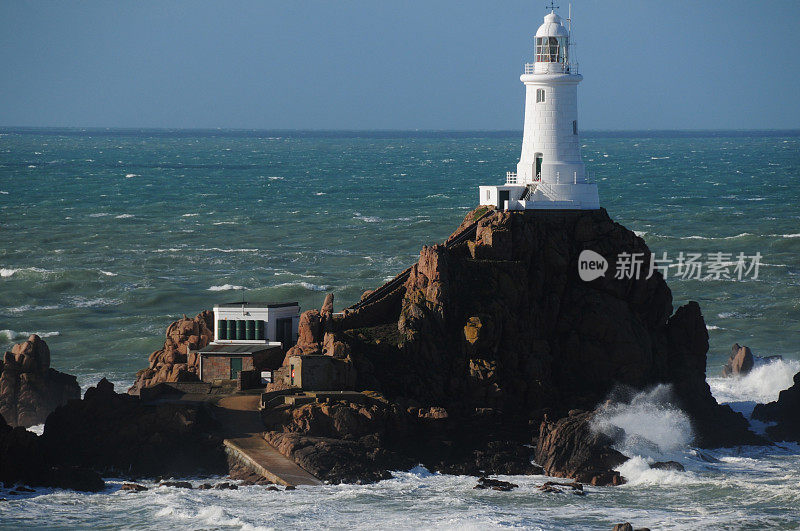 La Corbiere Point, Jersey, GB。